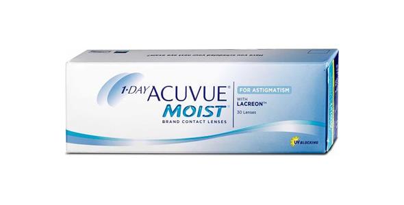 One Day Acuvue Moist For Astigmatism 30 pack | Ohgafas.com